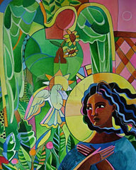 Metal Print - Annunciation Quilt by M. McGrath