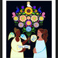 Wall Frame Black, Matted - Annunciation - Spanish by Br. Mickey McGrath, OSFS - Trinity Stores