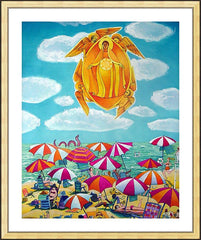 Wall Frame Gold - Mary, Assumption Over Bethany by M. McGrath