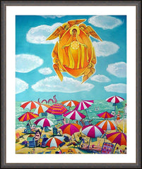 Wall Frame Espresso - Mary, Assumption Over Bethany by M. McGrath