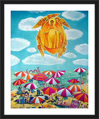 Wall Frame Black - Mary, Assumption Over Bethany by M. McGrath