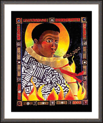 Wall Frame Espresso - St. Athanasius by M. McGrath