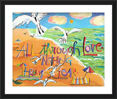 Wall Frame Black - All Through Love by M. McGrath