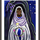 Wall Frame Espresso, Matted - Mother Mary at Tomb by M. McGrath