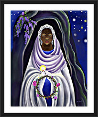Wall Frame Black - Mother Mary at Tomb by M. McGrath