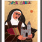 Wall Frame Espresso, Matted - St. Teresa of Avila by M. McGrath