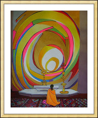 Wall Frame Gold - Bangalore Nun by M. McGrath
