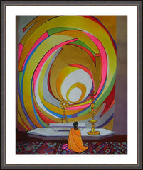 Wall Frame Espresso - Bangalore Nun by M. McGrath