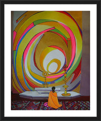 Wall Frame Black - Bangalore Nun by M. McGrath
