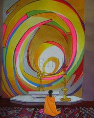 Acrylic Print - Bangalore Nun by M. McGrath