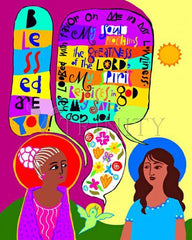Acrylic Print - Visitation - Blessed Are You by M. McGrath