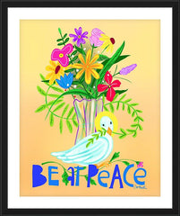 Wall Frame Black - Be At Peace by M. McGrath