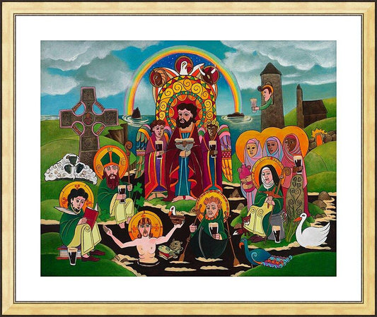 Wall Frame Gold, Matted - St. Brigid's Lake of Beer by M. McGrath