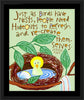Wall Frame Black - Just as Birds Have Nests by M. McGrath