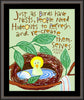 Wall Frame Espresso - Just as Birds Have Nests by M. McGrath