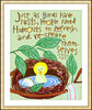 Wall Frame Gold, Matted - Just as Birds Have Nests by M. McGrath