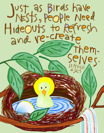 Just as Birds Have Nests - Metal Print