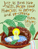 Just as Birds Have Nests - Metal Print