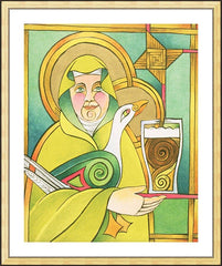 Wall Frame Gold - St. Brigid of 100,000 Welcomes by M. McGrath