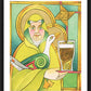 Wall Frame Black, Matted - St. Brigid of 100,000 Welcomes by M. McGrath