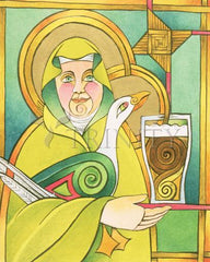 Metal Print - St. Brigid of 100,000 Welcomes by M. McGrath