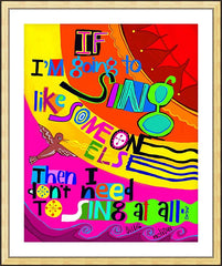 Wall Frame Gold - Billie Holiday by M. McGrath