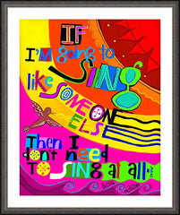 Wall Frame Espresso - Billie Holiday by M. McGrath