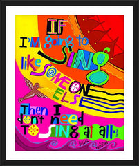 Wall Frame Black - Billie Holiday by M. McGrath