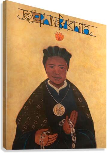 Canvas Print - St. Josephine Bakhita by Br. Mickey McGrath, OSFS - Trinity Stores