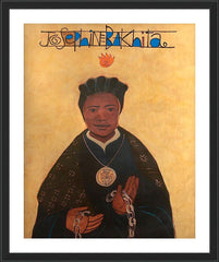 Wall Frame Black - St. Josephine Bakhita by M. McGrath