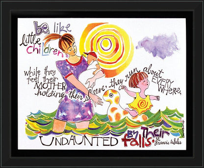 Wall Frame Black - Be Like Little Children by Br. Mickey McGrath, OSFS - Trinity Stores