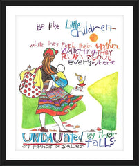 Wall Frame Black - Be Like Little Children 2 by M. McGrath