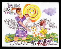 Wall Frame Espresso - Be Like Little Children by M. McGrath