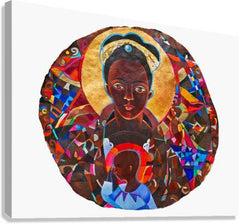 Canvas Print - Black Madonna Mandala by M. McGrath