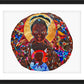 Wall Frame Black, Matted - Black Madonna Mandala by Br. Mickey McGrath, OSFS - Trinity Stores