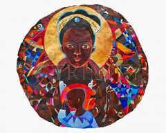 Metal Print - Black Madonna Mandala by M. McGrath