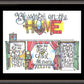 Wall Frame Espresso, Matted - Blessings on the Home by M. McGrath