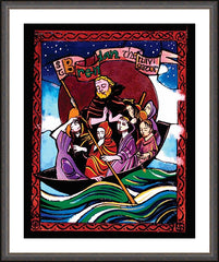 Wall Frame Espresso - St. Brendan the Navigator by M. McGrath