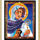 Wall Frame Gold, Matted - St. Brigid by Br. Mickey McGrath, OSFS - Trinity Stores