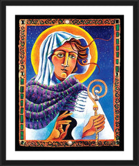 Wall Frame Black - St. Brigid by M. McGrath