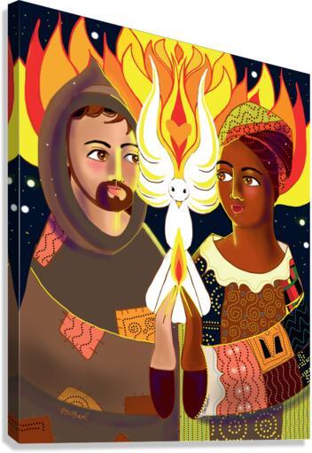 Canvas Print - St. Francis of Assisi: Br. Sun, Sr. Thea by M. McGrath
