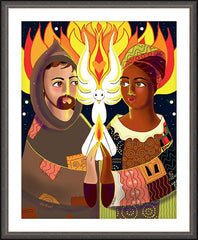 Wall Frame Espresso - St. Francis of Assisi: Br. Sun, Sr. Thea by M. McGrath