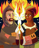 Metal Print - St. Francis of Assisi: Br. Sun, Sr. Thea by Br. Mickey McGrath, OSFS - Trinity Stores