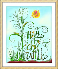 Wall Frame Gold - Holy Be Thy Will by M. McGrath