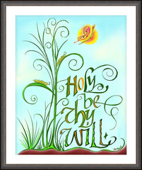 Wall Frame Espresso - Holy Be Thy Will by M. McGrath