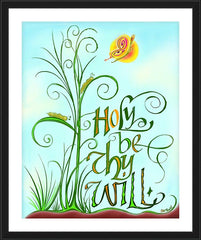 Wall Frame Black - Holy Be Thy Will by M. McGrath