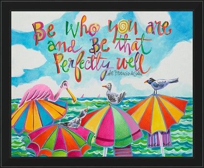 Wall Frame Black - Be Who You Are by Br. Mickey McGrath, OSFS - Trinity Stores