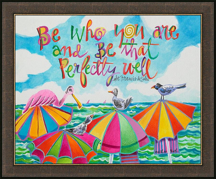 Wall Frame Espresso - Be Who You Are by Br. Mickey McGrath, OSFS - Trinity Stores