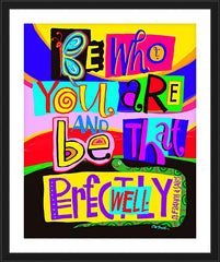 Wall Frame Black - Be Who You Are by M. McGrath