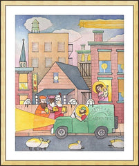 Wall Frame Gold - Comings and Goings by M. McGrath